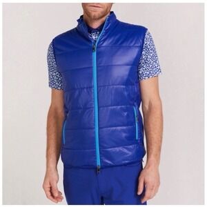Redvanly Bolton Vest Mens ‎ Mazarine Blue Quilted Puffer Full Zip R2395 NEW XXL